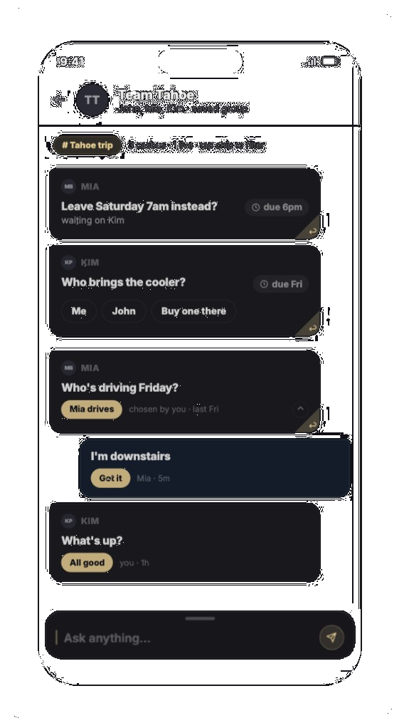 Casbu group conversation — Team Tahoe